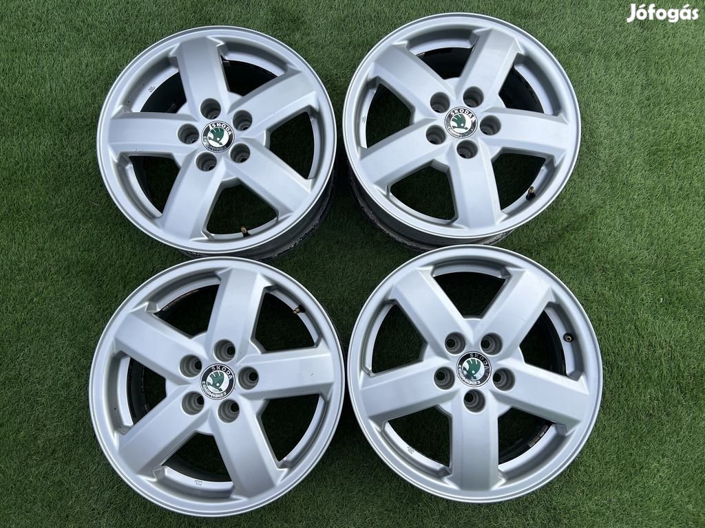 5x100 15" Skoda gyári alufelni 6Jx15h2 ET38
