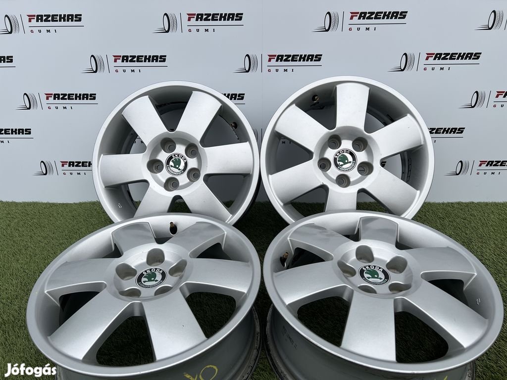 5x100 15" Skoda gyári alufelni 6Jx15h2 ET43