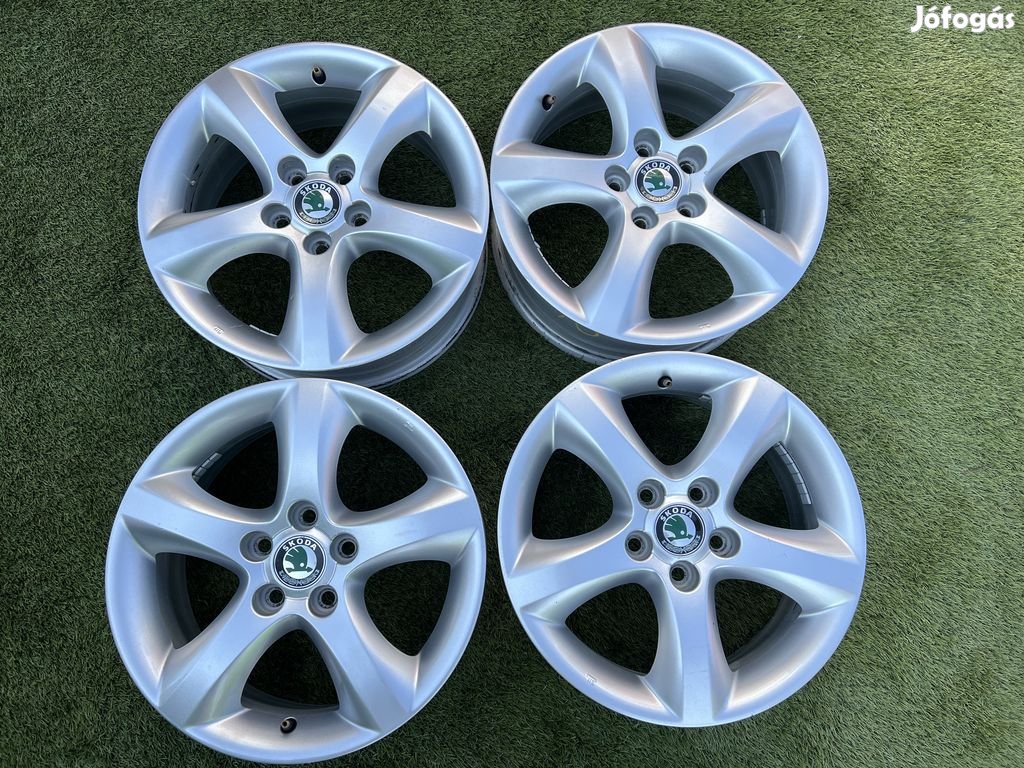 5x100 15" Skoda gyári alufelni 6Jx15h2 ET43