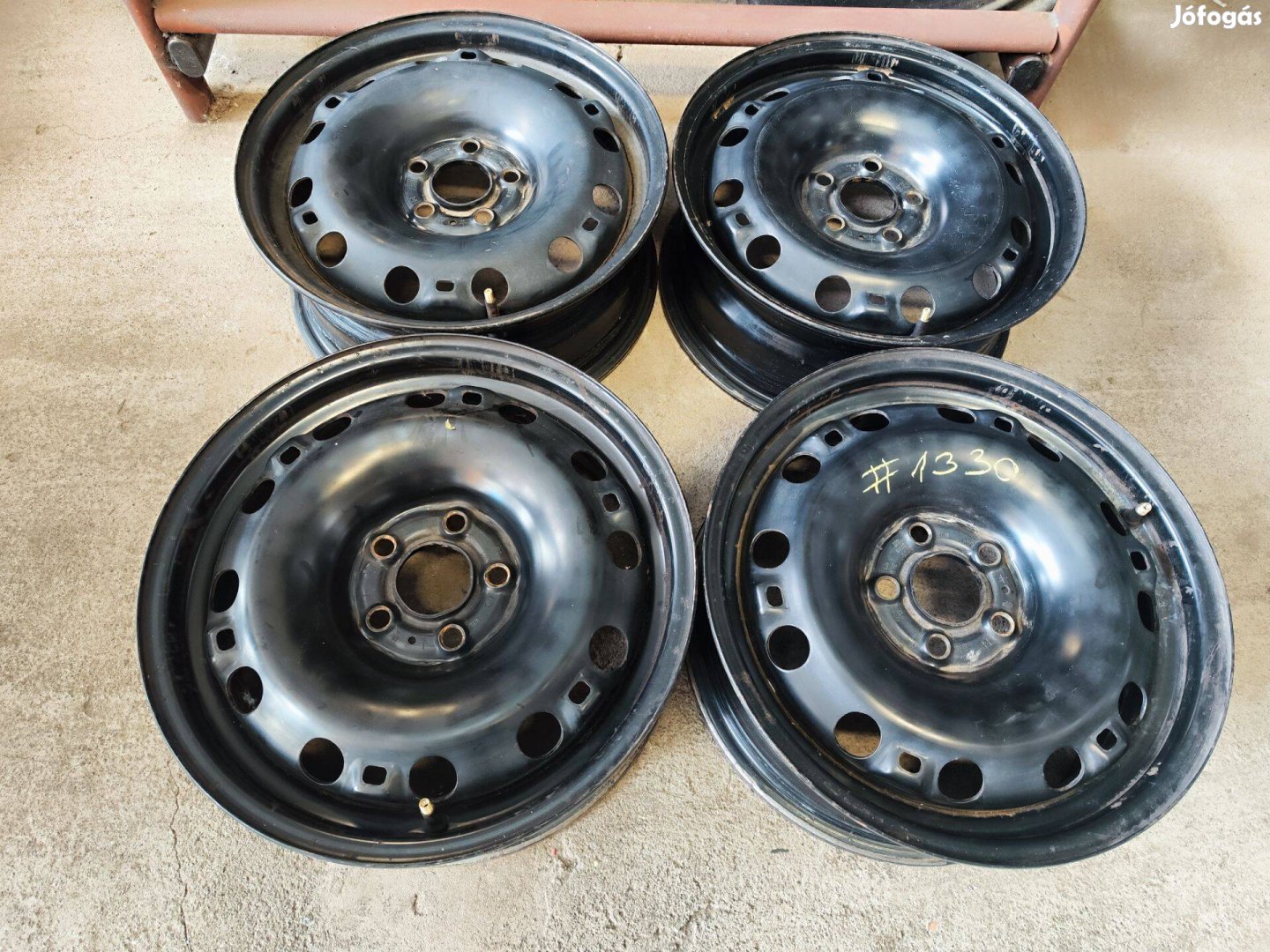 5x100 15" VW, Skoda, Audi Acélfelni Lemez Felni 90Garage #1330