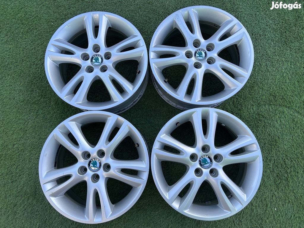 5x100 16" Skoda gyári alufelni 6,5Jx16h2 ET43