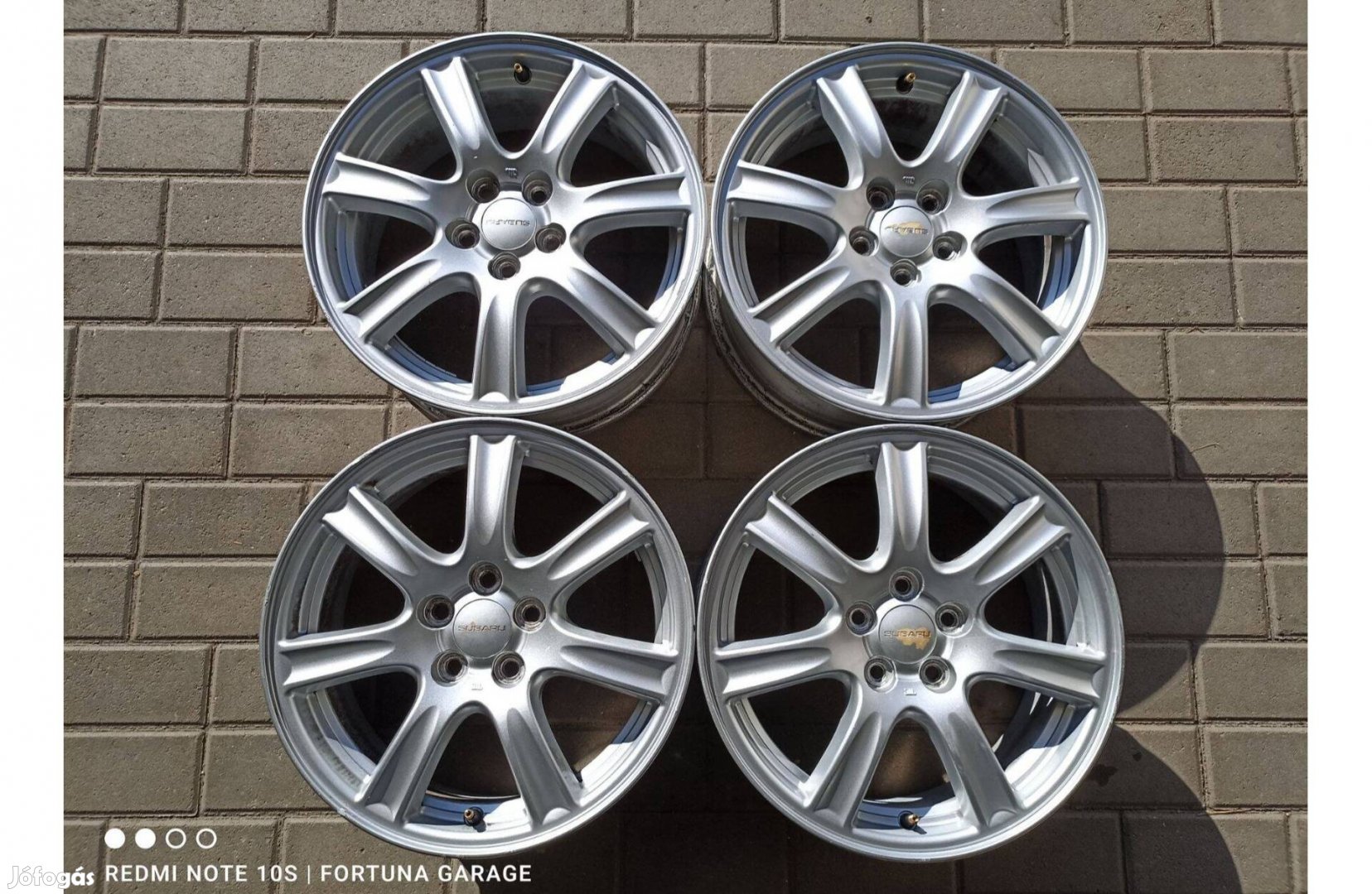 5x100 16 Subaru használt alufelni garnitúra
