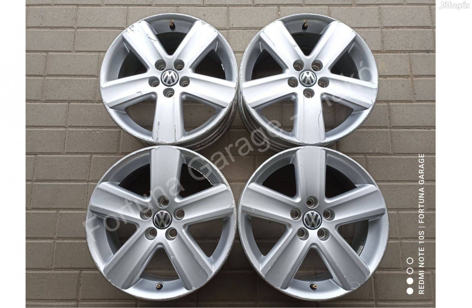 5x100 16" Volkswagen 'Varano' használt alufelni garnitúra