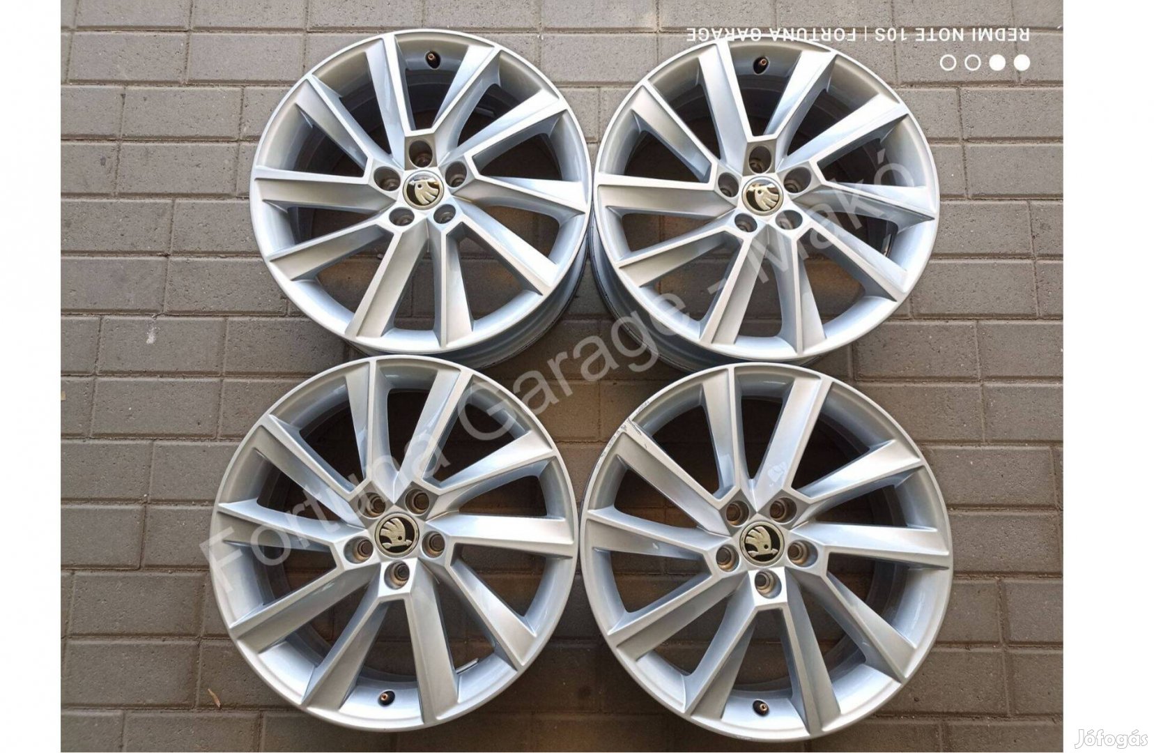 5x100 17" Skoda Scala / Kamiq újszerű alufelni garnitúra
