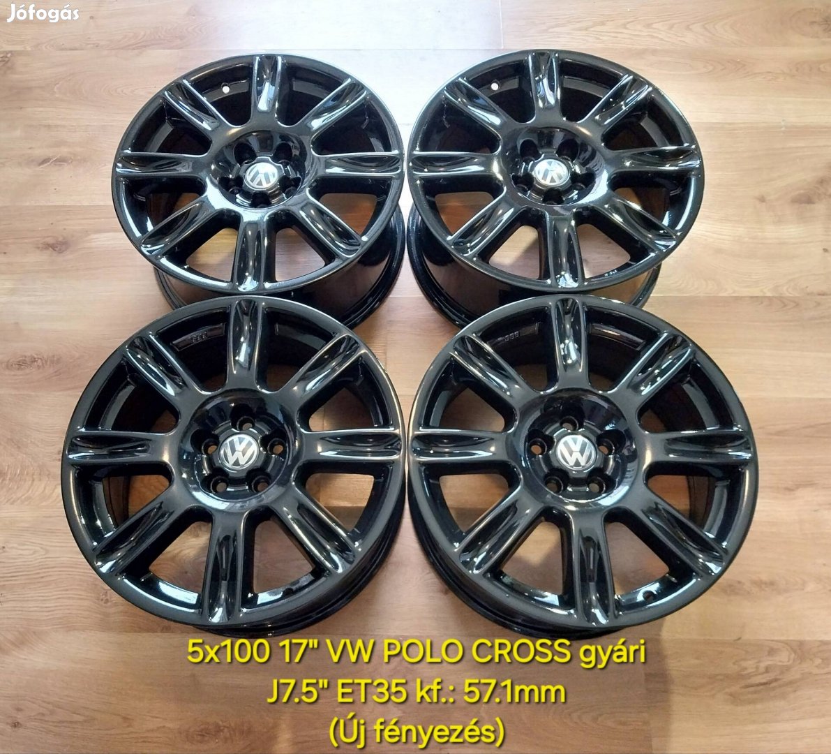 5x100 17" VW Polo Cross gyári alufelni garnitúra (BBS RW017)