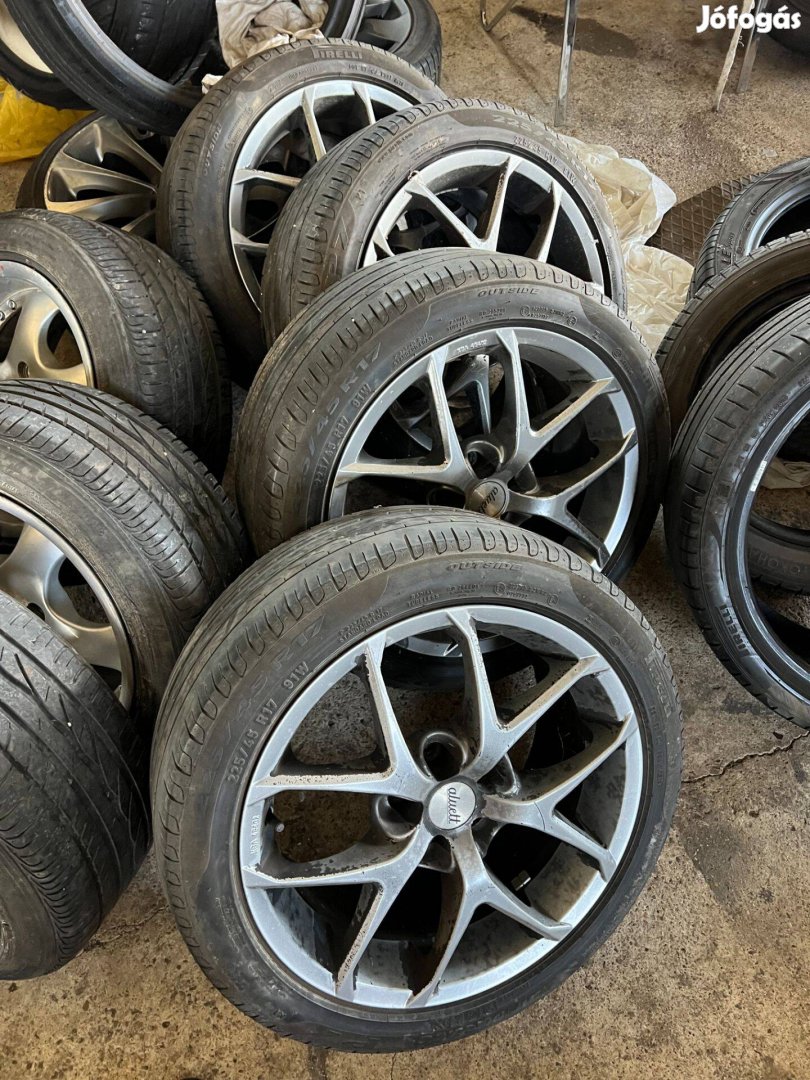 5x100 17 aluett 225/45 pirelli nyári gumik