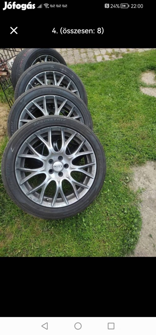 5x100 17 colos  alufelni  jó nyárigumikkal!! golf 4, bora, skoda, seat