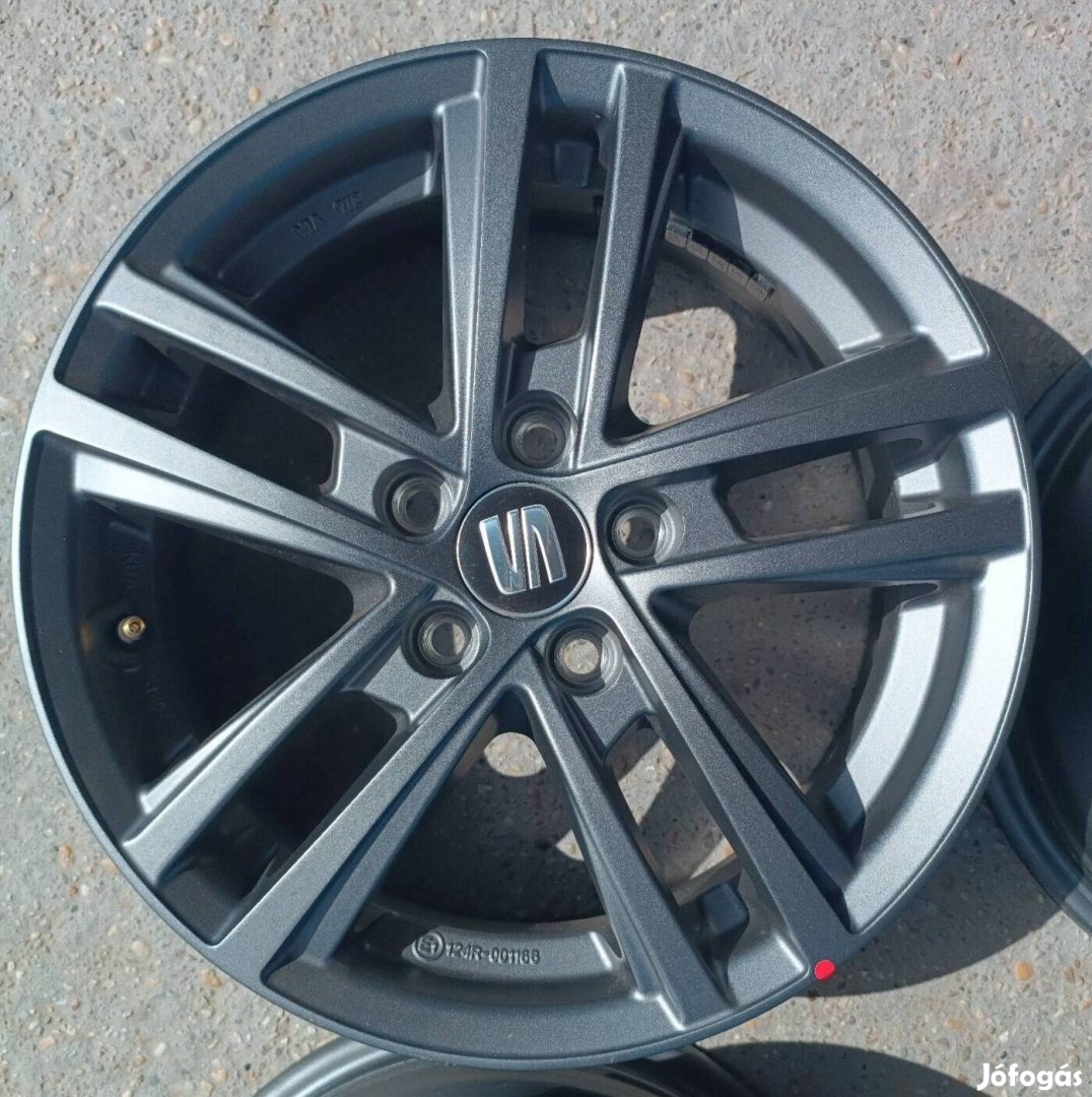 5x100 5,5x15" r15 et40 új, gyári Seat VW grafitszürke alufelni 