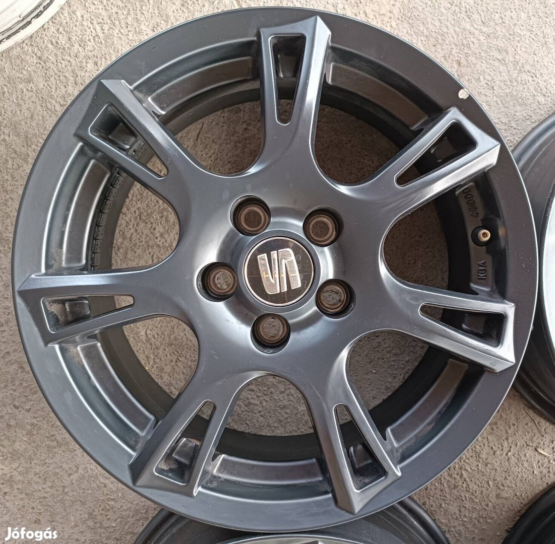 5x100 6x15 r15 et38 vadonatúj gyári Seat, Vw,Skoda alufelni garnitúra 