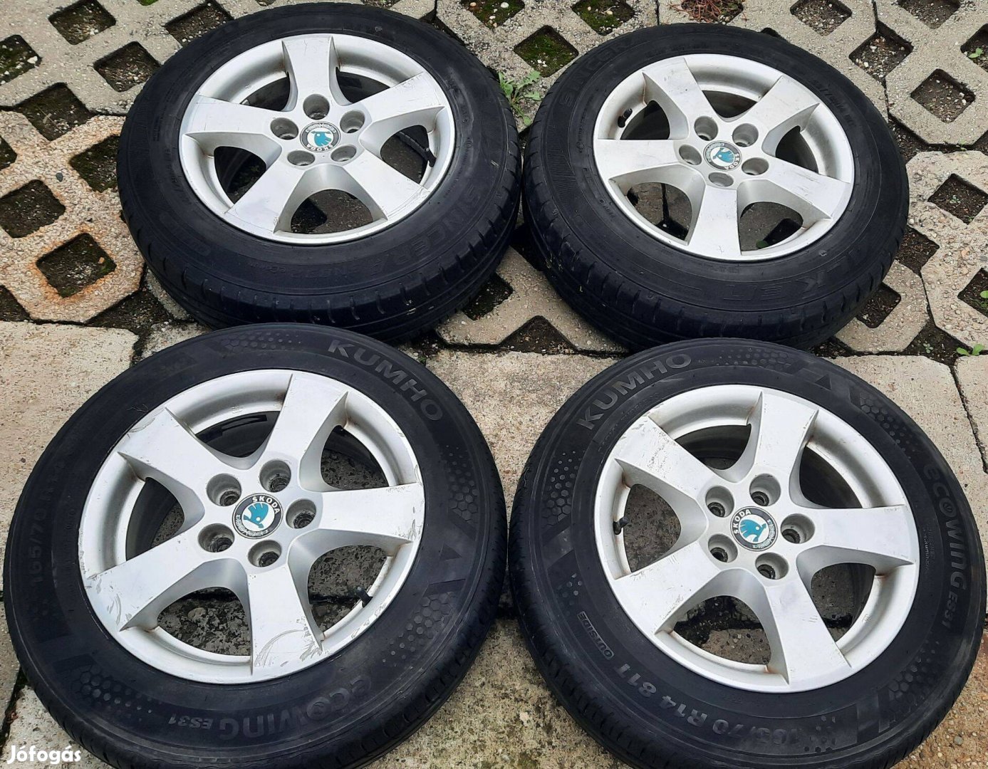 5x100 Gyári Skoda Alufelni 14"