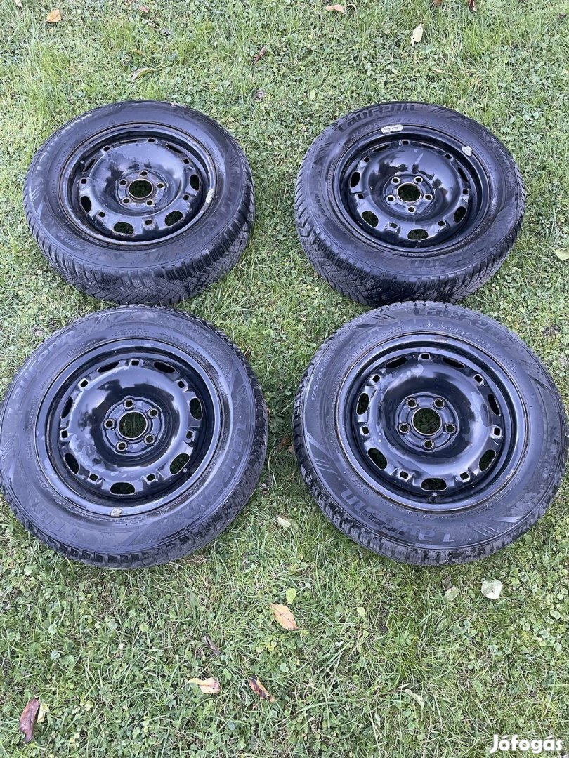 5x100 R14 felni, 175/65 R14 téli gumi
