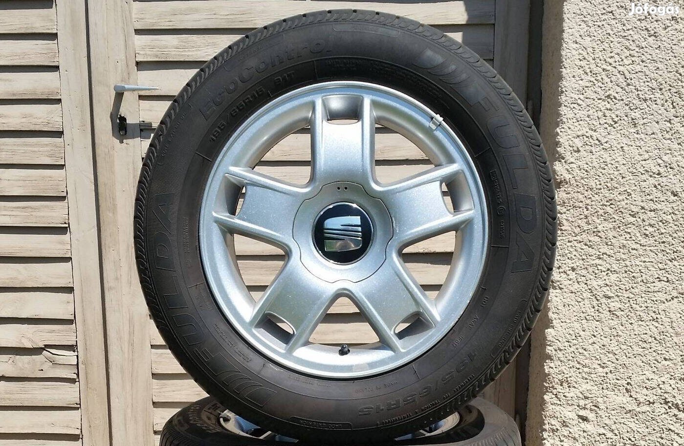 5x100 R15 Seat Alufelni nagyon jó gumival 195/65 Volkswagen Skoda Audi