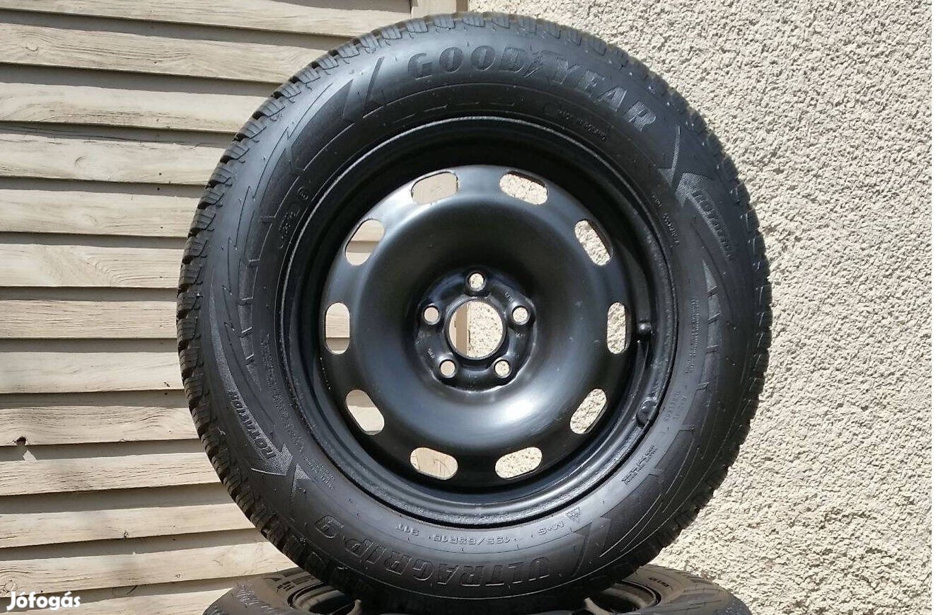 5x100 R15 Volkswagen Felni nagyon jó téli gumival 195/65 Skoda Seat