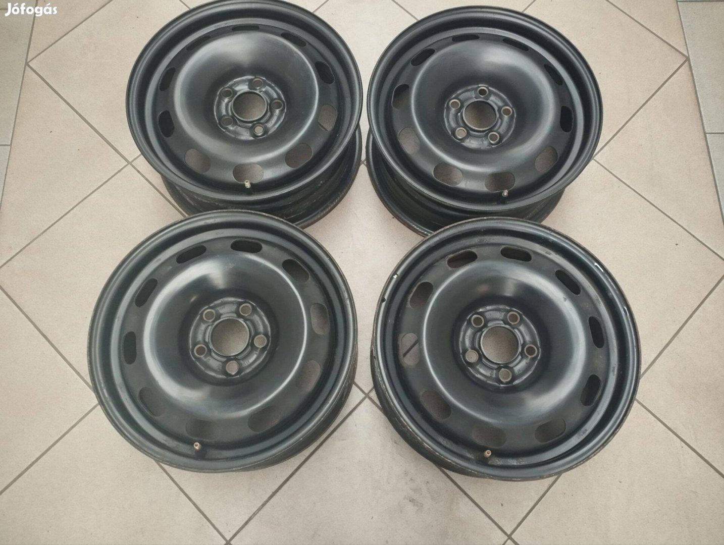 5x100 Volkswagen gyári lemezfelni 6x15 ET38 VW Golf Bora Skoda Octavia