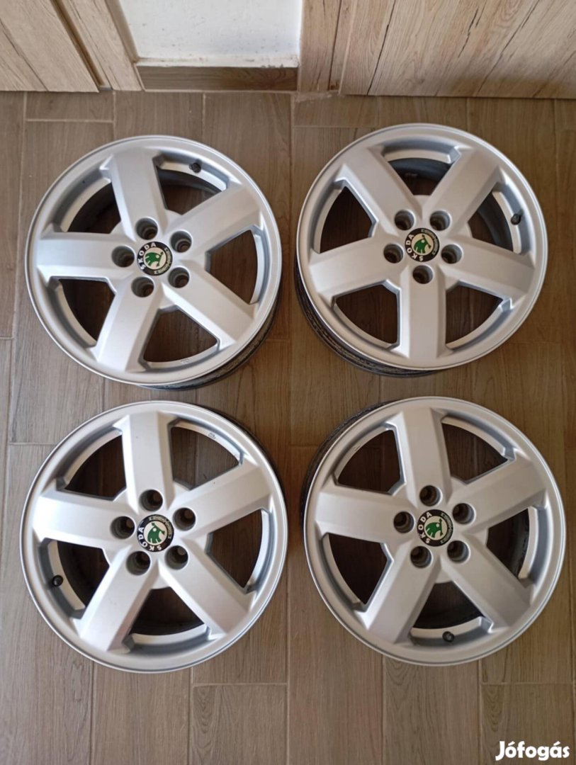 5x100 gyári Skoda alufelni szett 