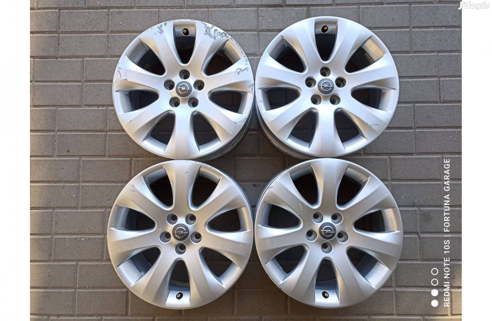 5x105 17" Opel használt alufelni garnitúra