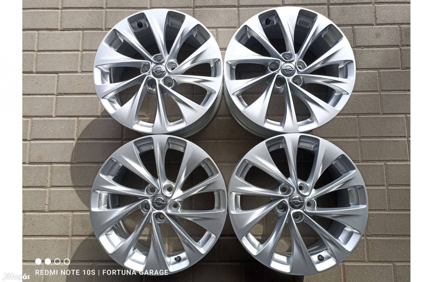 5x105 17" Opel használt alufelni garnitúra +Tpms