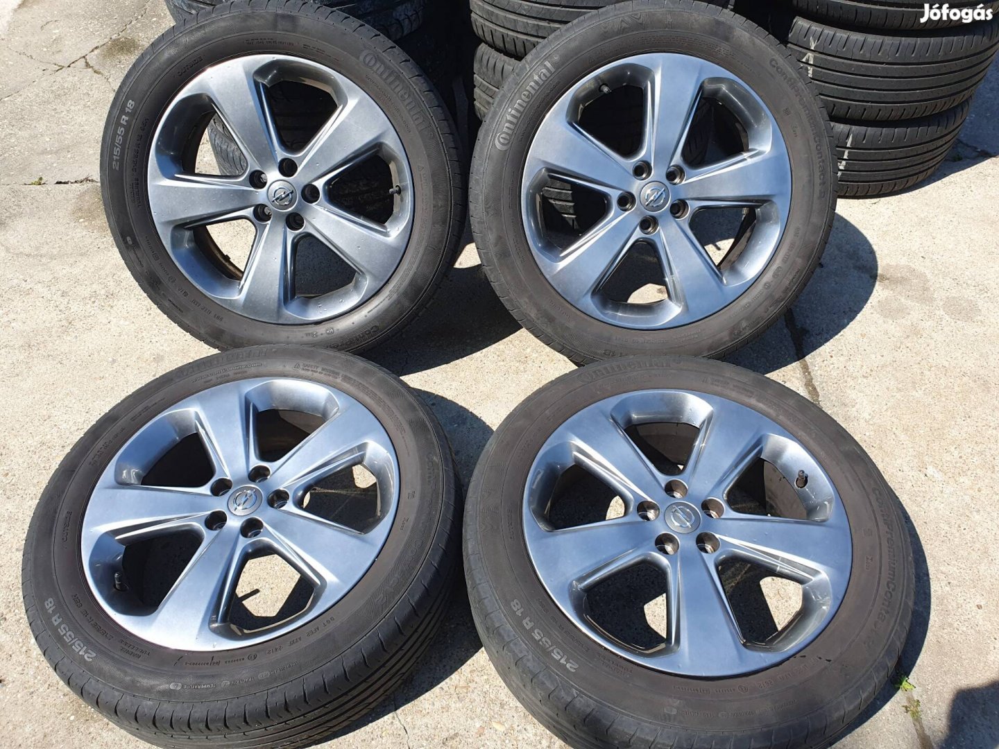 5x105 Opel Mokka gyári alufelni 7x18" ET38 215/55 R18 nyárigumi