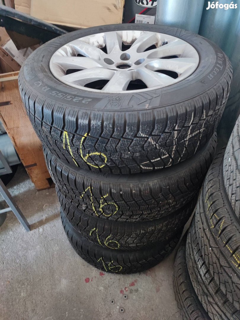 5x108 Jaguar alufelni17 coll, 225/55 r17 téli gumival 