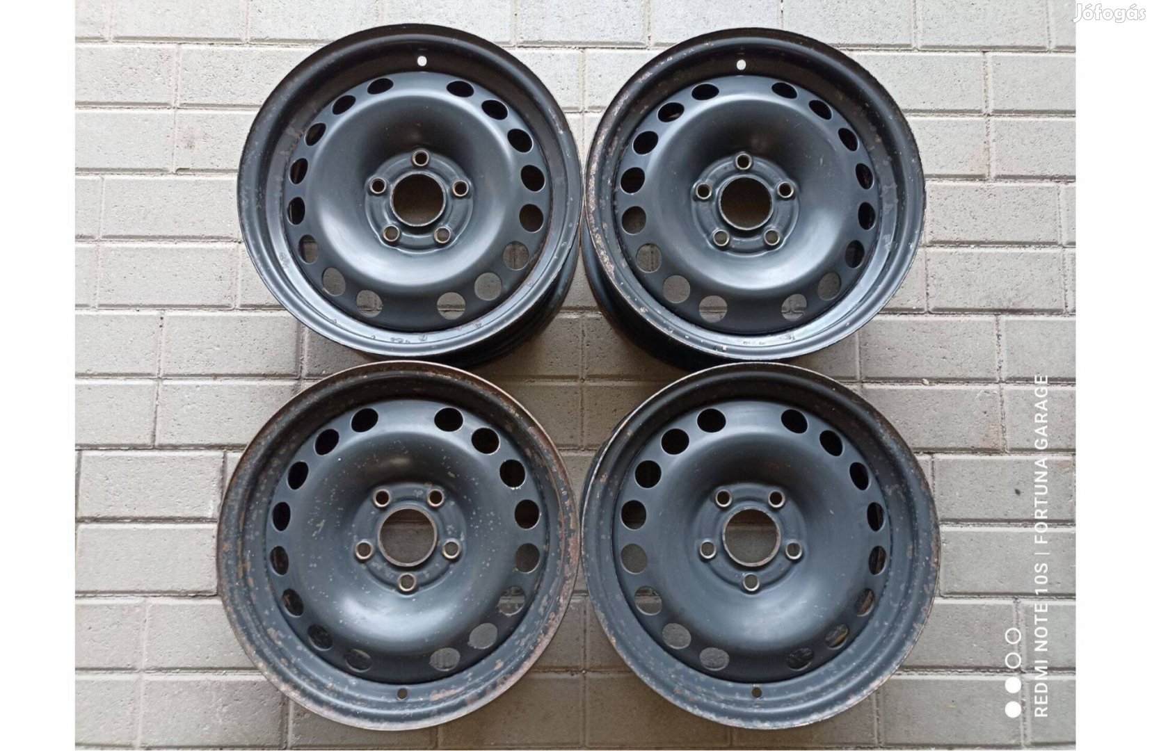 5x110 15" Opel használt acélfelni garnitúra (R455)