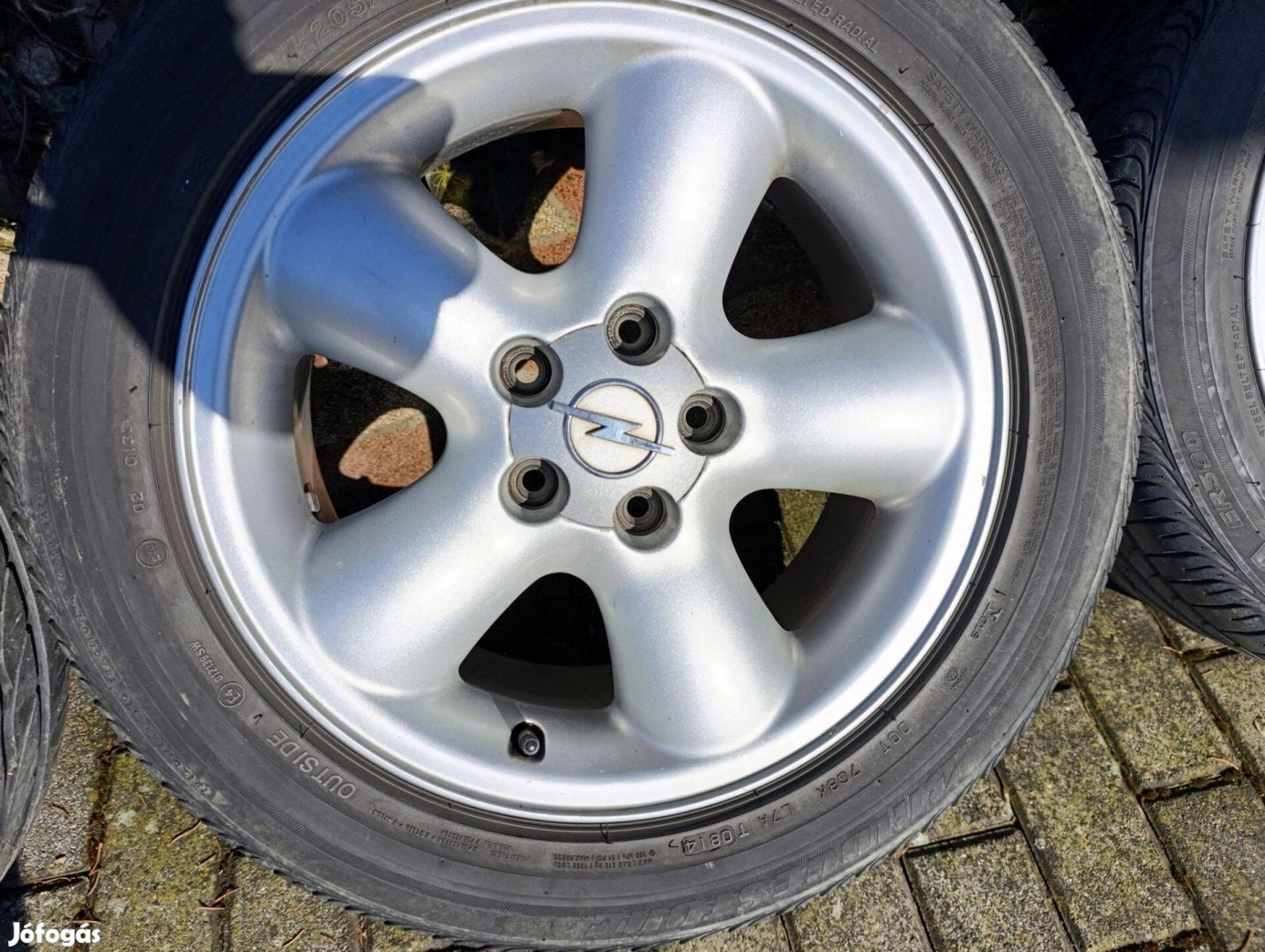 5x110 16 Gyári Opel Alufelni nyári gumival