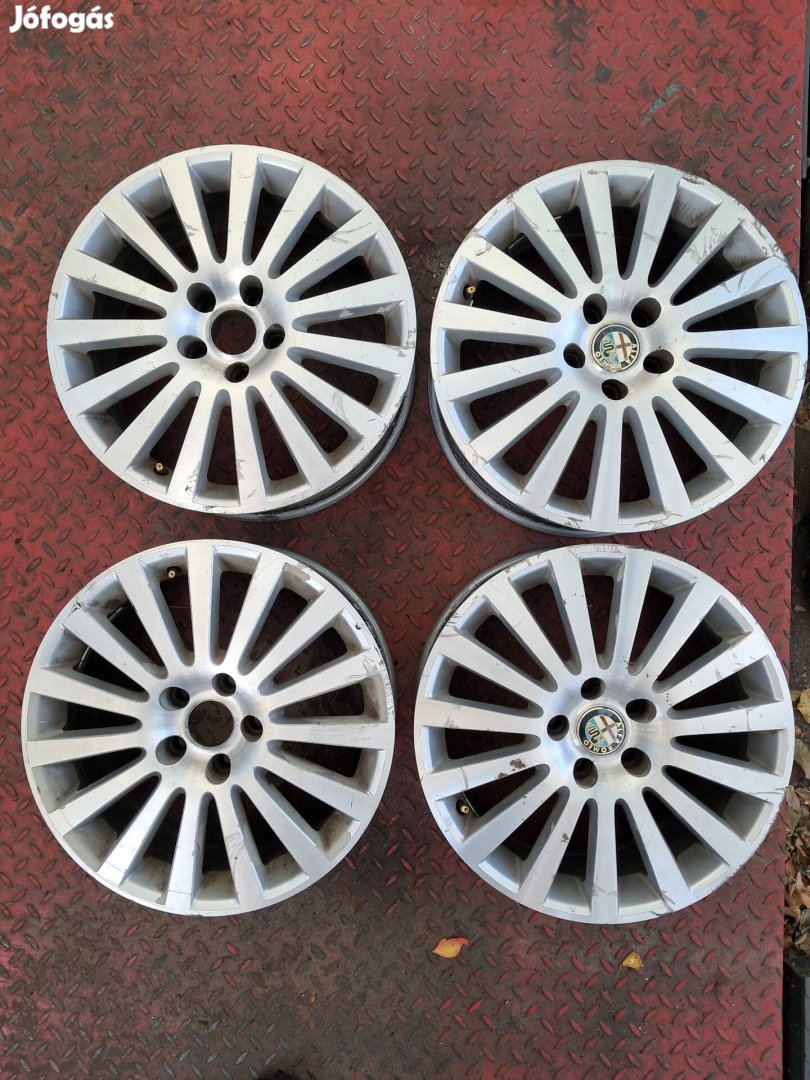 5x110 17" Alfa Romeo 159 Opel Saab Fiat gyári alufelni 4db 60000ft