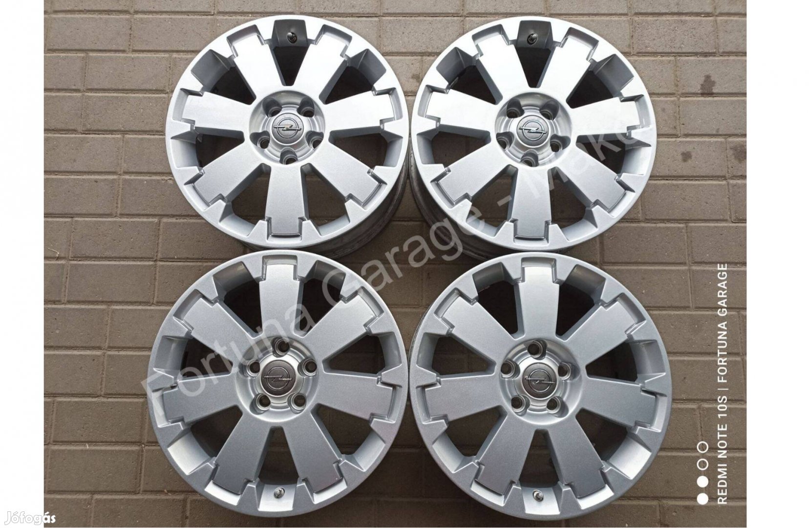 5x110 17" Opel újszerű alufelni garnitúra +Tpms