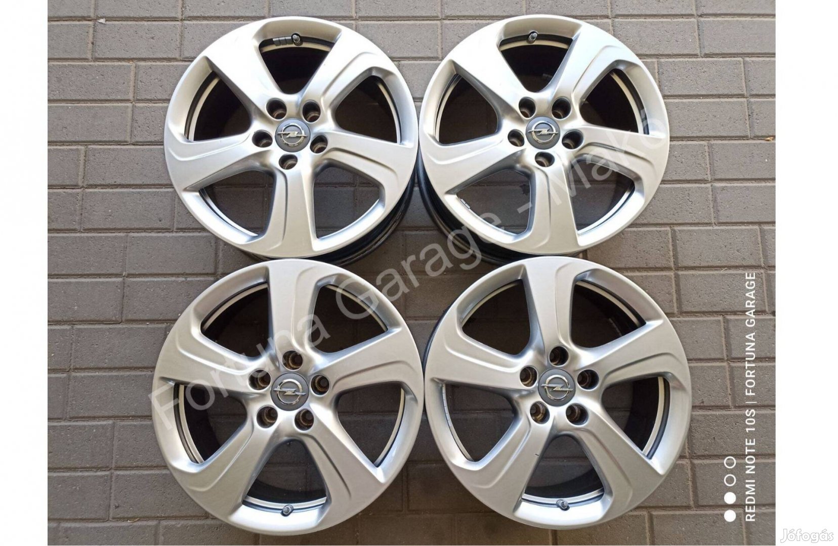 5x110 17" Opel újszerű alufelni garnitúra +Tpms