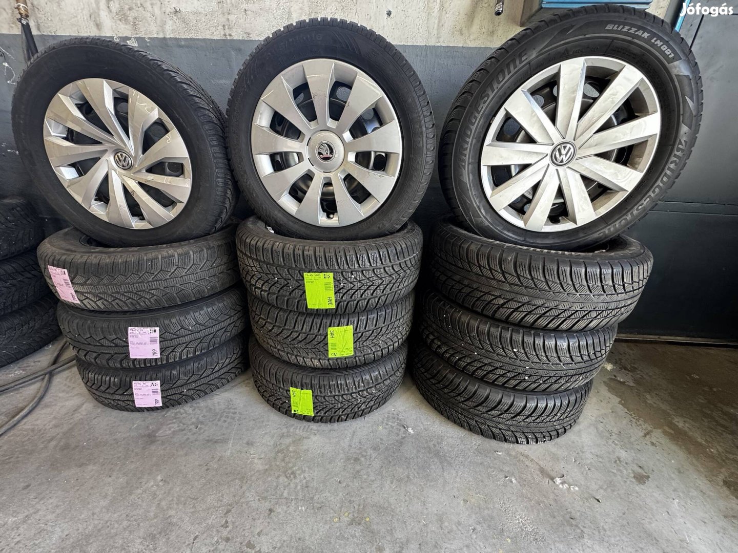 5x112 15-16 colos Téli szerelt kerekek VW,Skoda