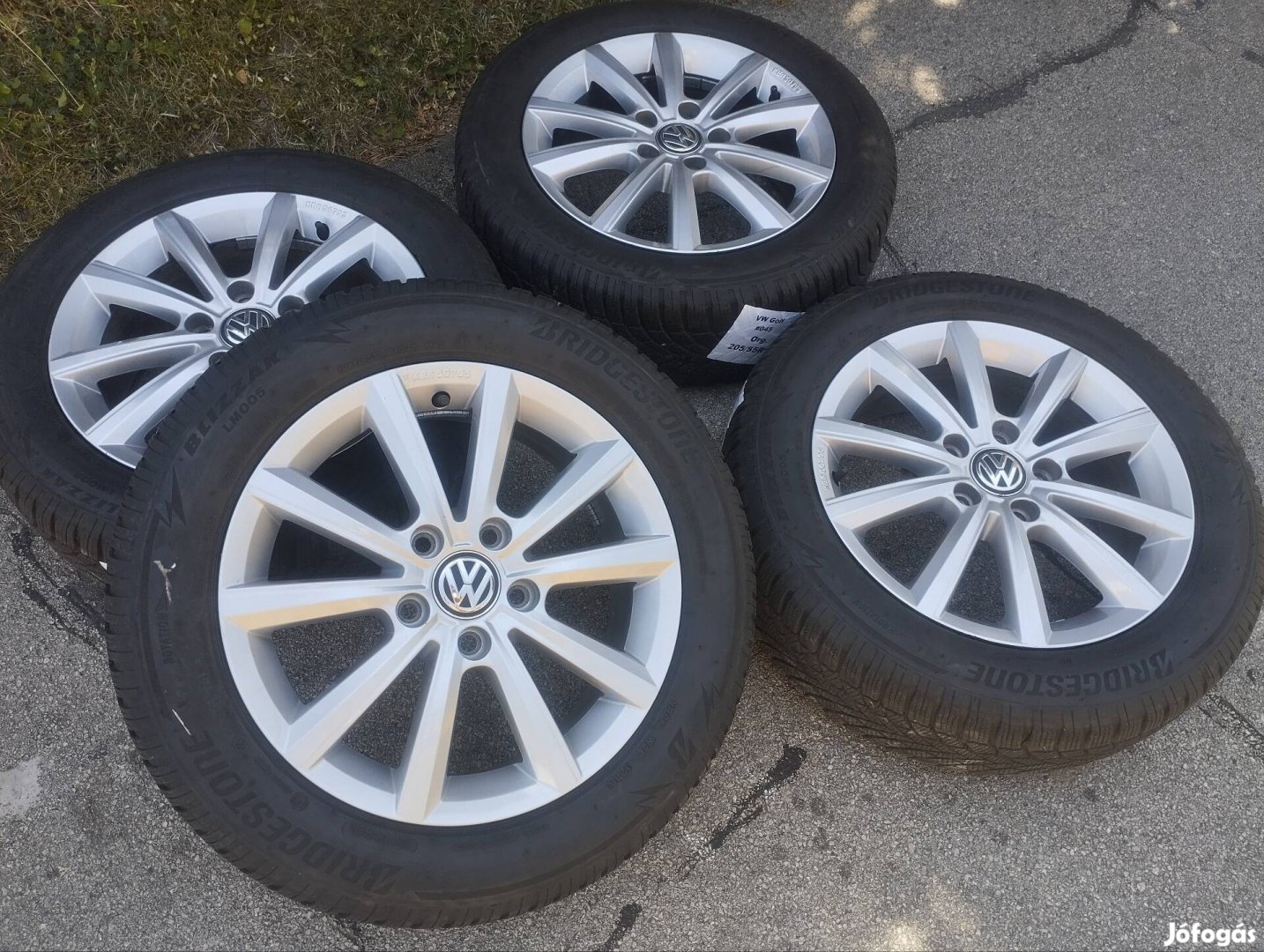 5x112 16 Volkswagen gyári - 205/55 r16 " Bridgestone téli