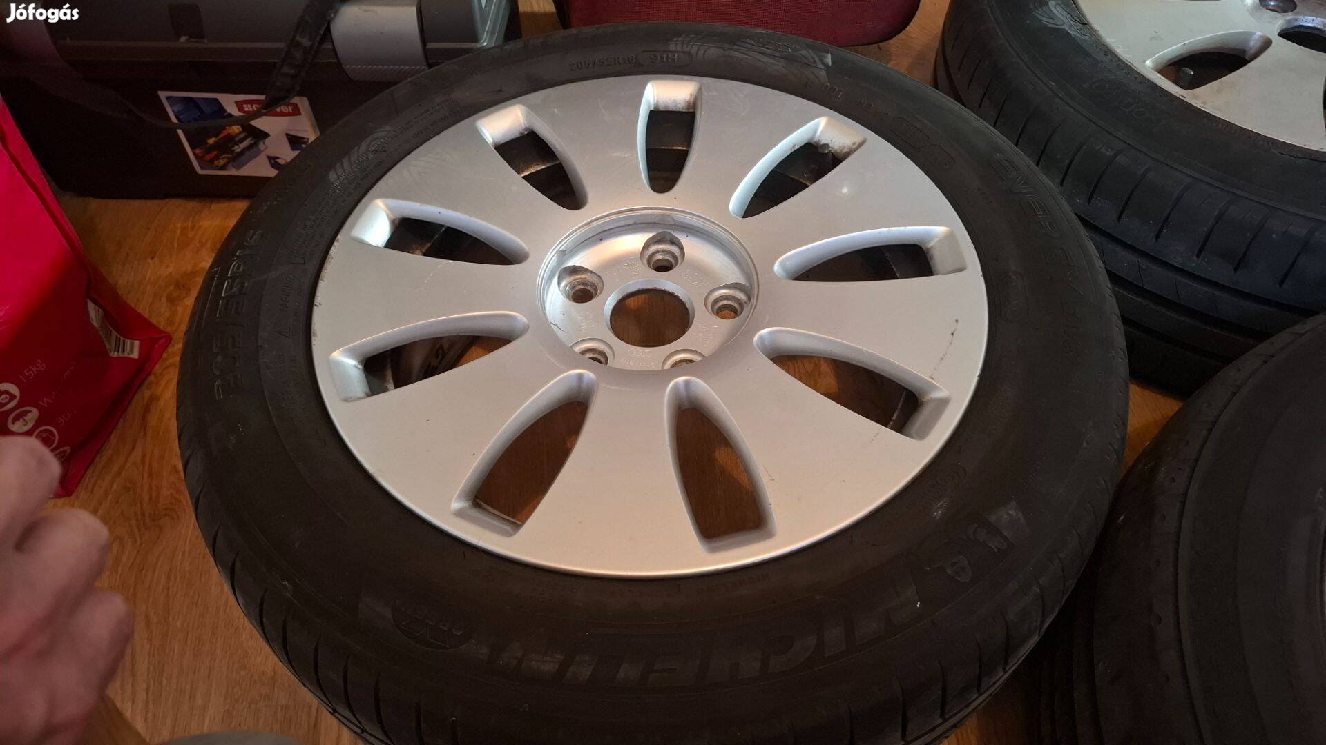 5x112 16" Audi A4 (8E0) használt alufelni garnitúra 8E0 601 025 AE