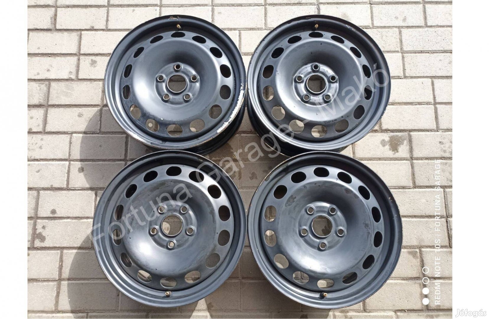 5x112 16" Audi/ Seat/ VW használt lemezfelni garnitúra (R612)