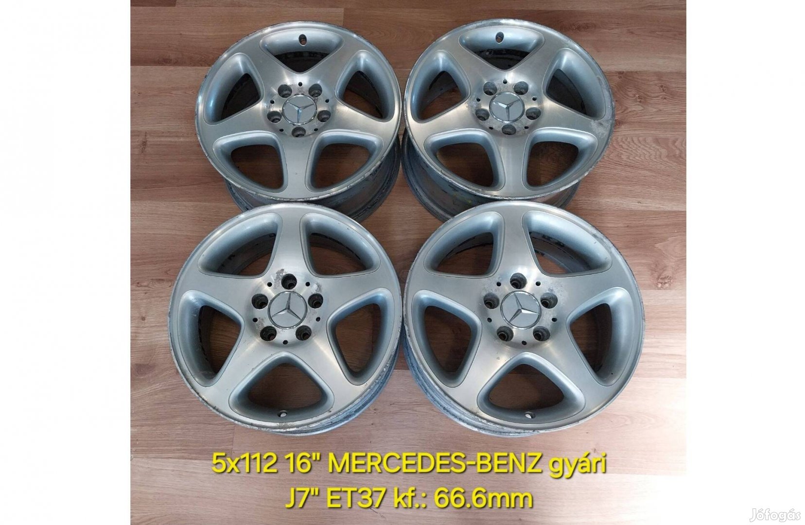 5x112 16" Mercedes gyári alufelni garnitúra /C-osztály, Vito, W203/
