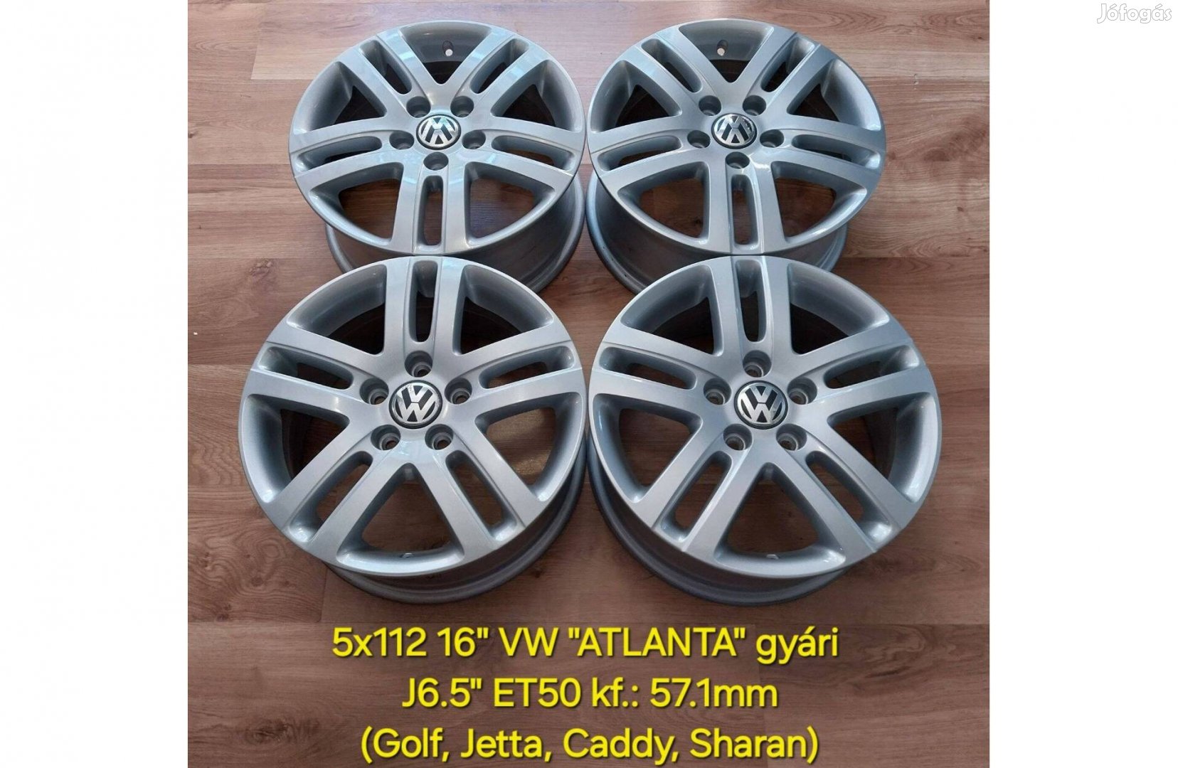 5x112 16" VW "Atlanta" gyári alufelni garnitúra /újszerű/
