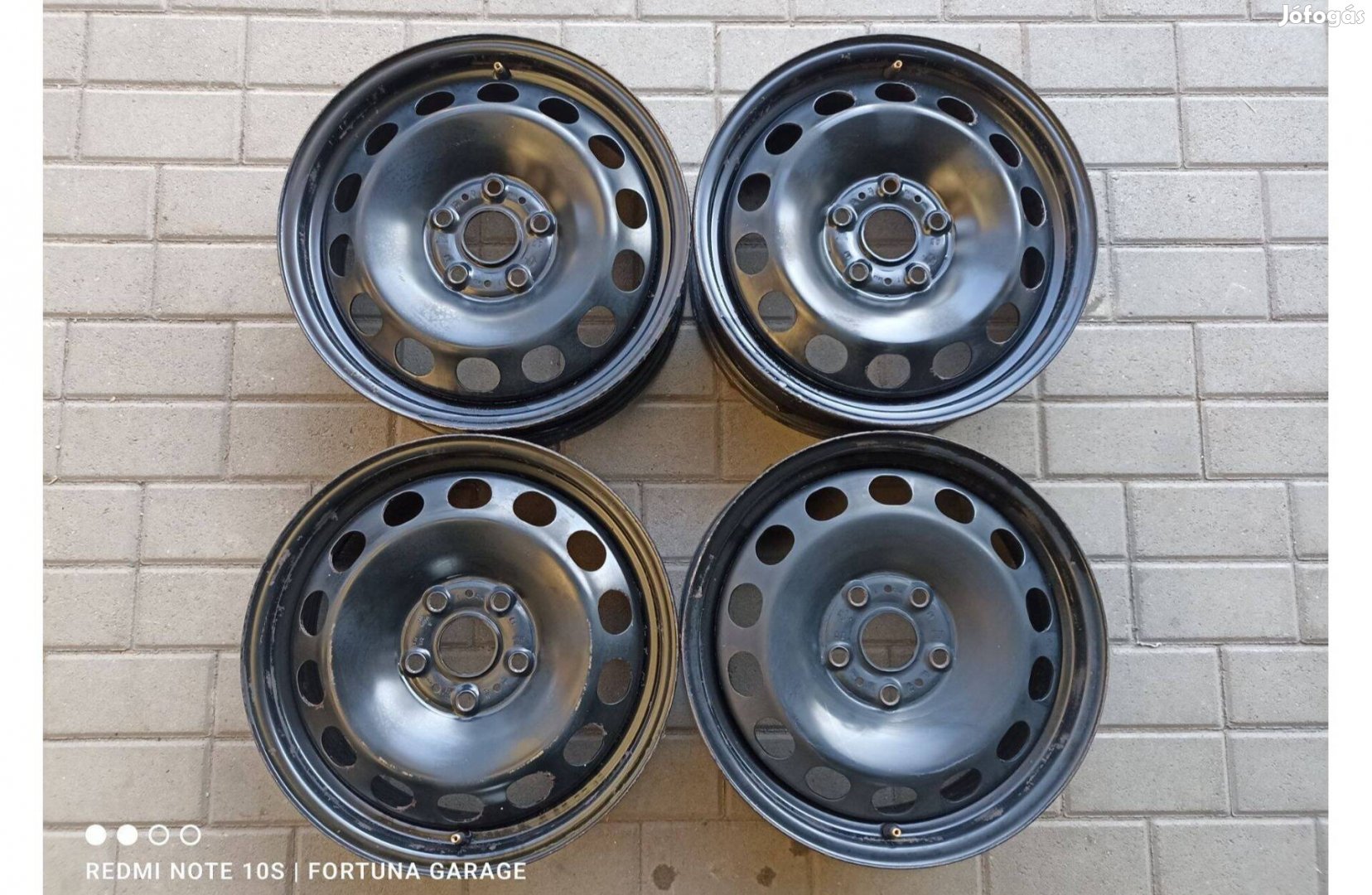 5x112 16 Volkswagen használt lemezfelni garnitúra 686