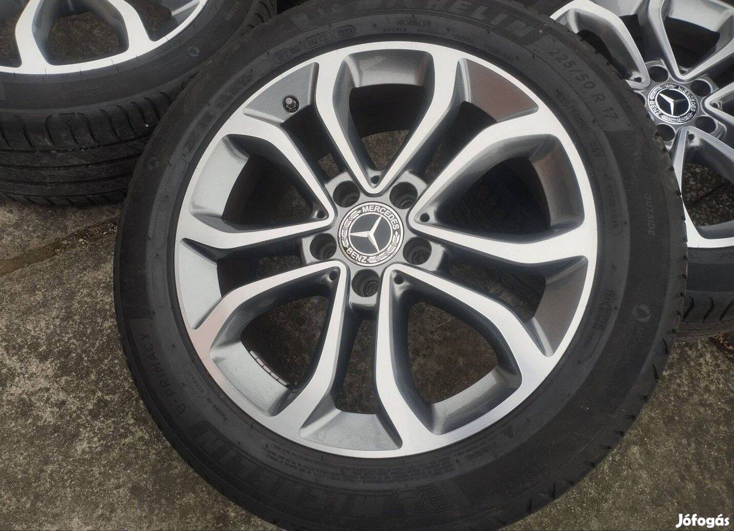 5x112 17 Mercedes gyári - 225/50 r17 " Michelin nyári gumi dot23