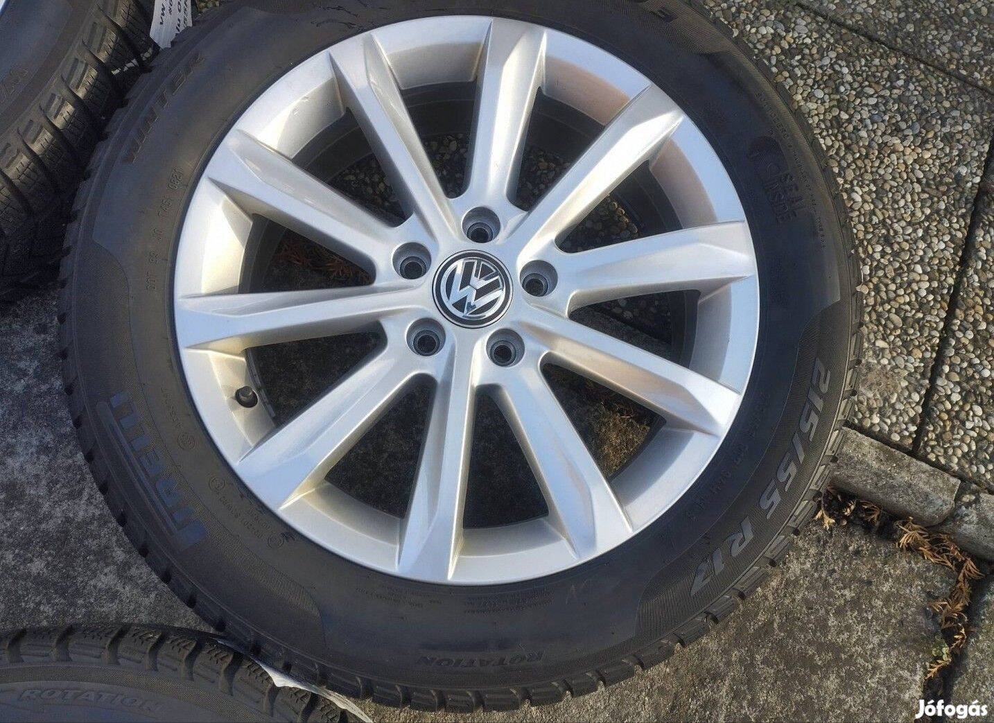 5x112 17 VW Helsinki gyári - Pirelli 215/55 r17 " téli gumi