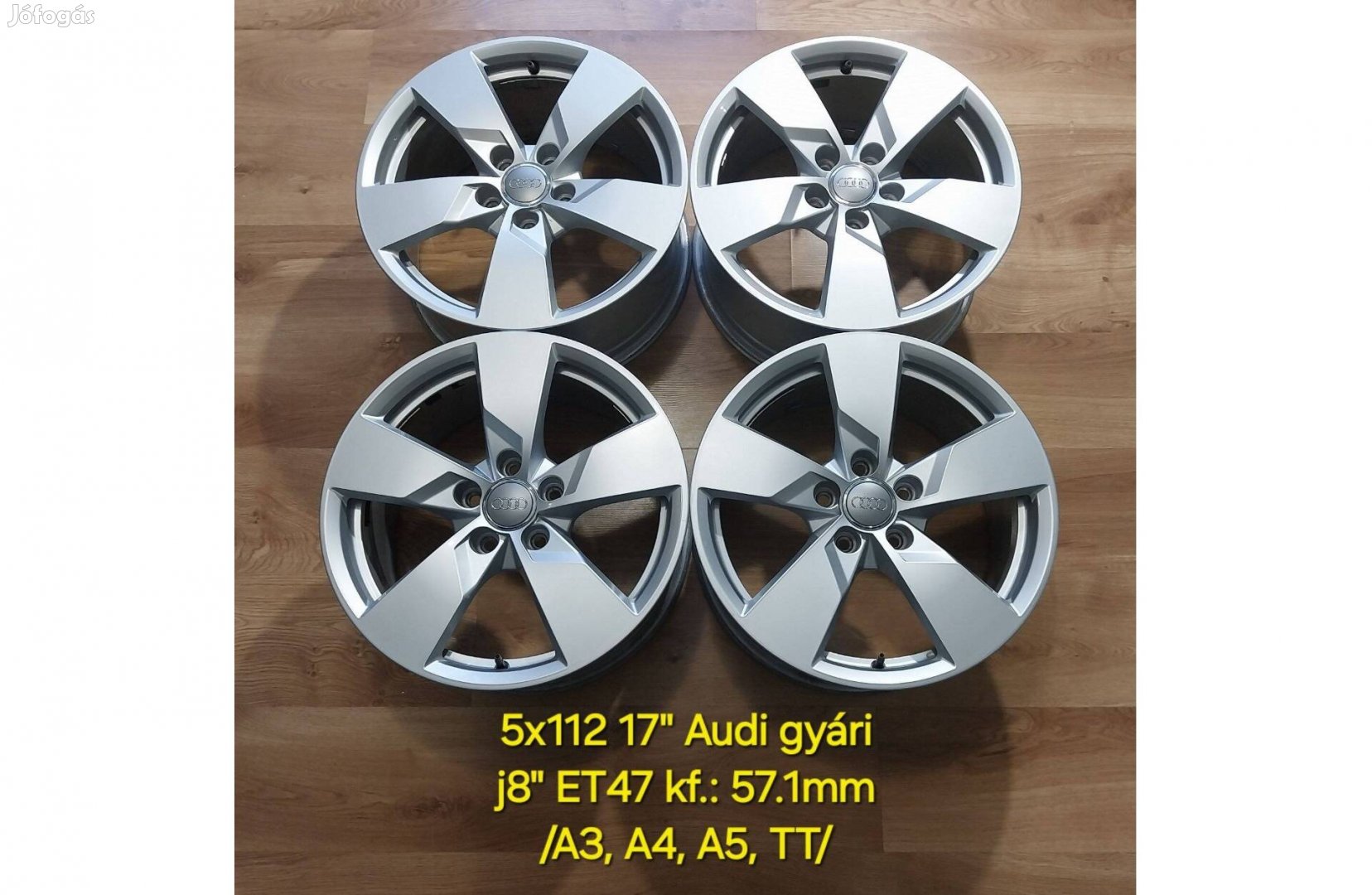 5x112 17" AUDI TT 8S gyári alufelni garnitúra