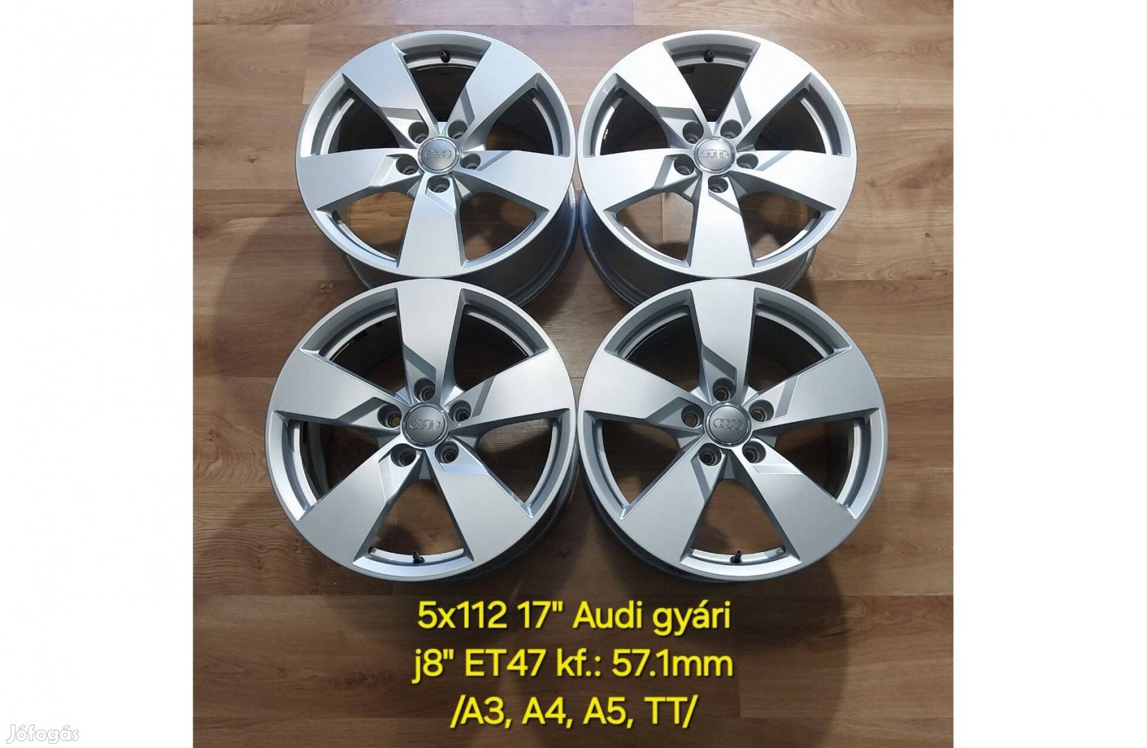 5x112 17" AUDI TT 8S gyári alufelni garnitúra /8J ET47/