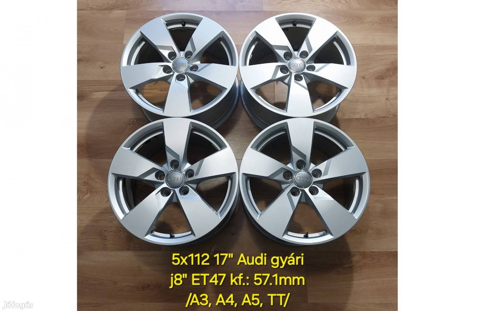 5x112 17" AUDI TT/TTS 8S gyári alufelni garnitúra