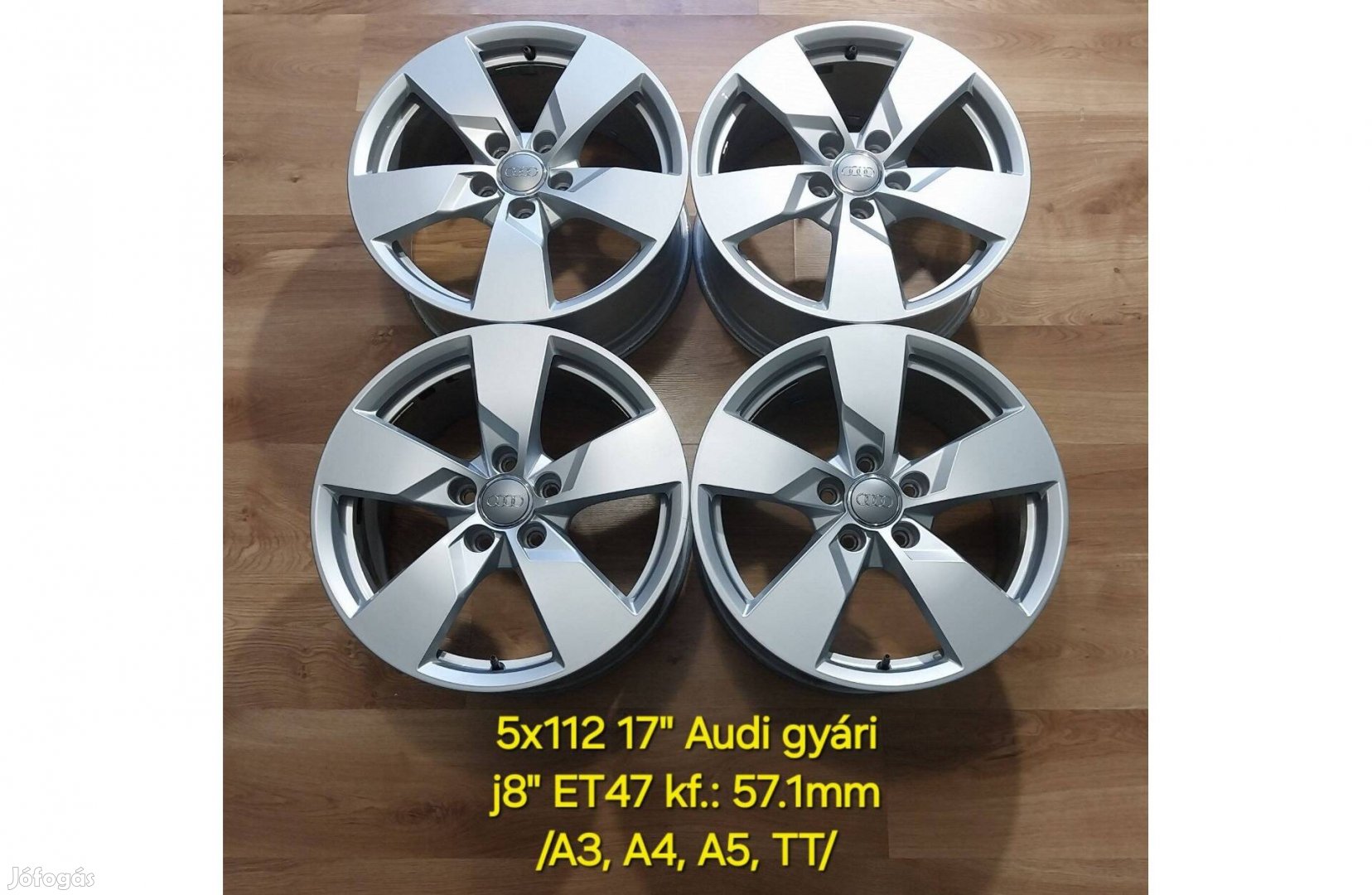 5x112 17" AUDI gyári alufelni garnitúra /TT, TTS, 8S/