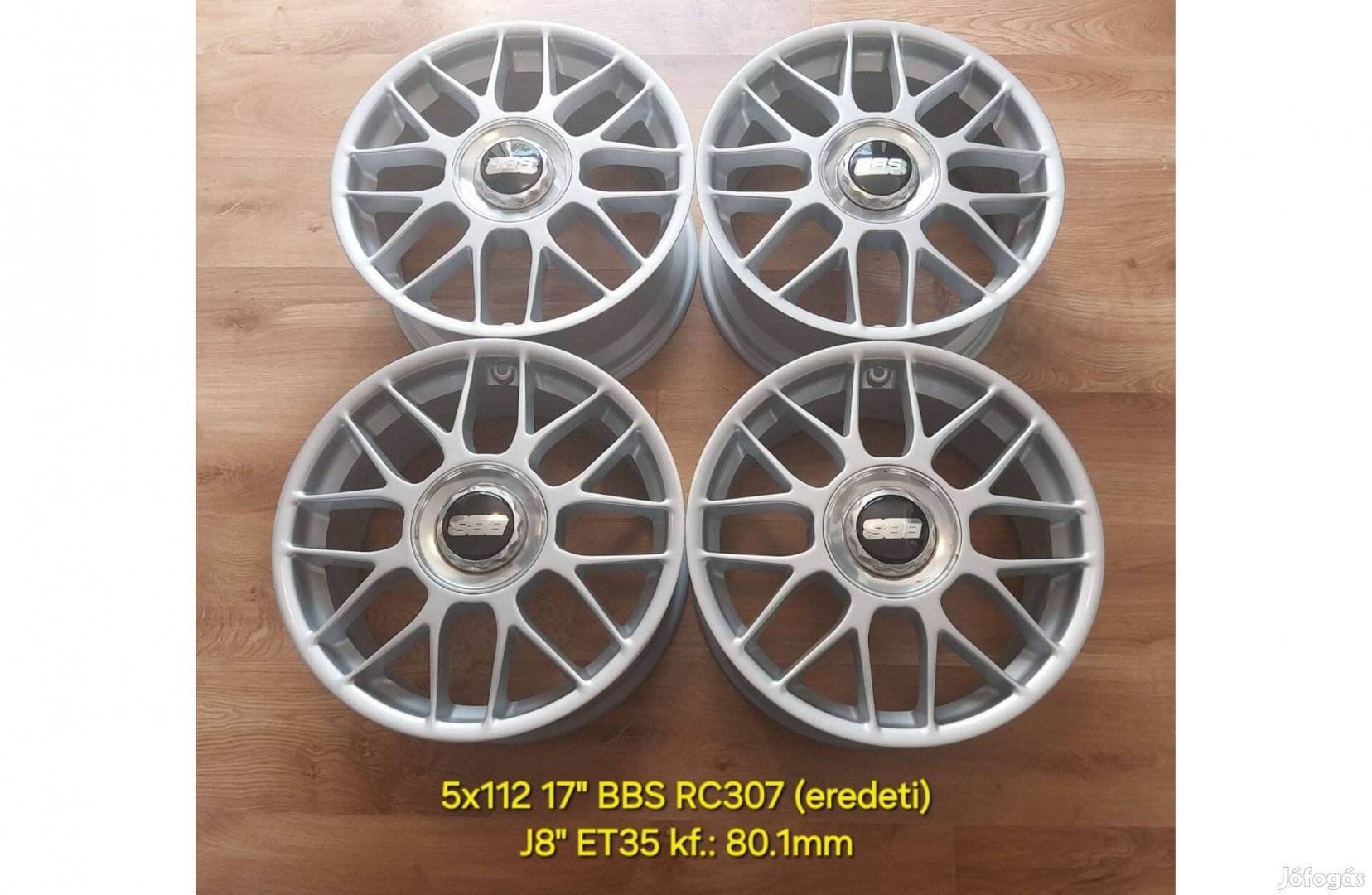 5x112 17" BBS RC307 eredeti alufelni garnitúra - újrafényezett