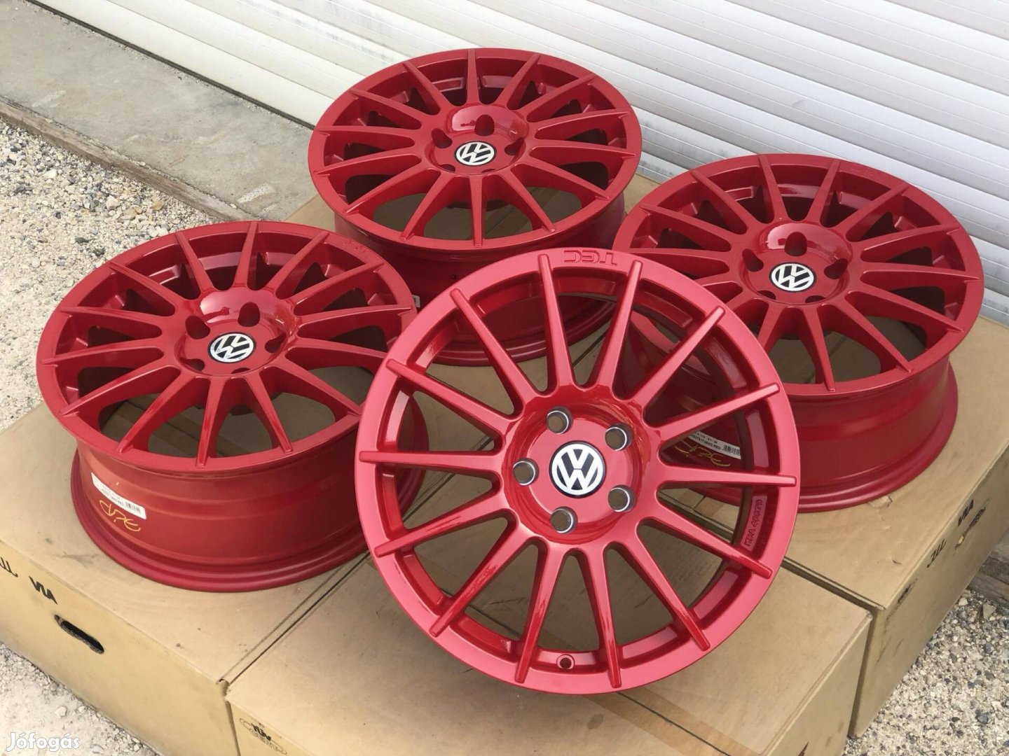 5x112 17" Tec AS2 Red Vw Audi Skoda Seat Alufelni 17 col 