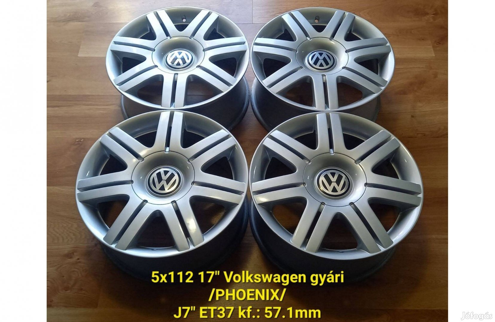 5x112 17" VW "Phoenix" gyári alufelni garnitúra - új fényezéssel