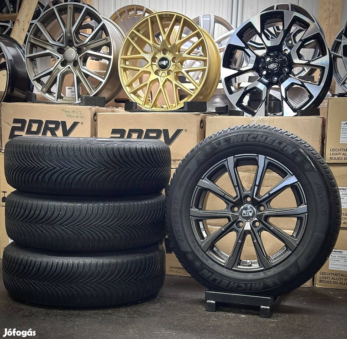5x112 17zoll Alufelnik 215/65 R17 téli Gumikkal