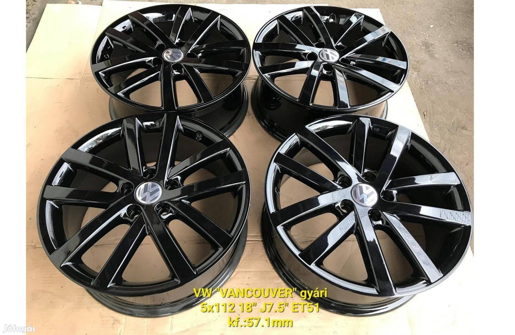 5x112 18" Volkswagen Vancouver gyári alufelni garnitúra /Golf, Caddy/