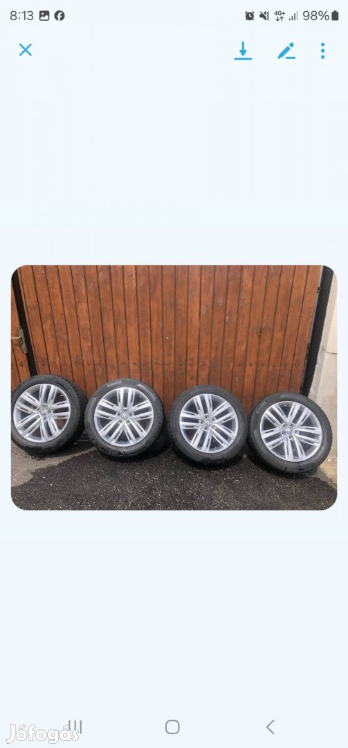 5x112 19" Vw Tiguan Q3 stb alufelni szett gyári 