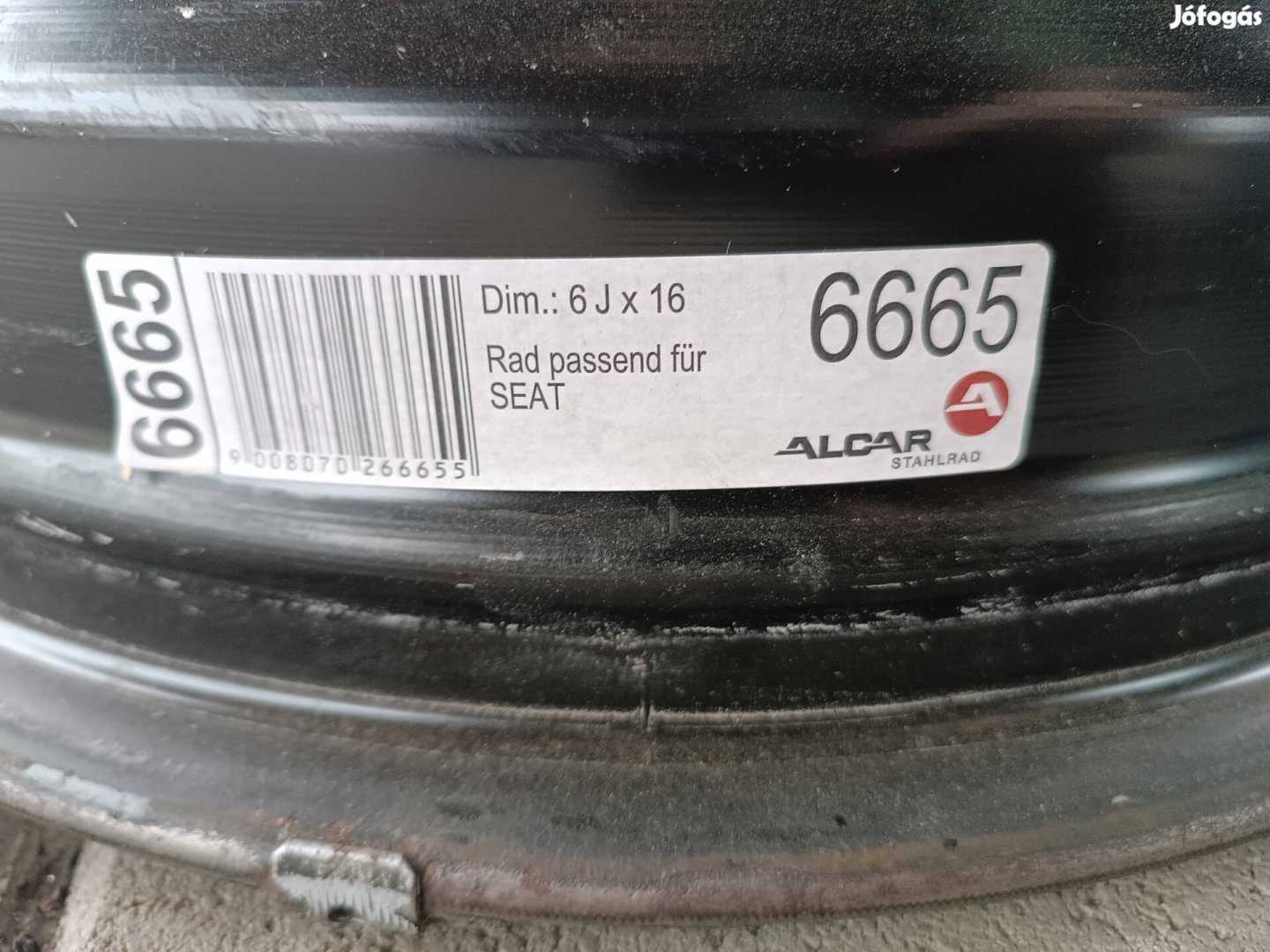 5x112 6,5x16' r16 et43 Seat, VW lemezfelni garnitúra 