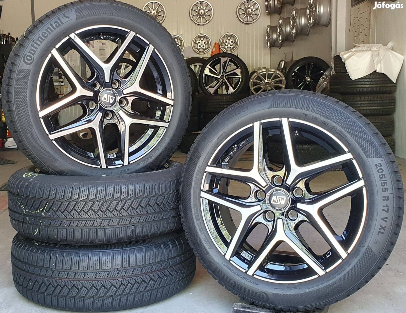 5x112 BMW 2 F45 alufelni 205/55 R17 téli gumik +Tpms /K215