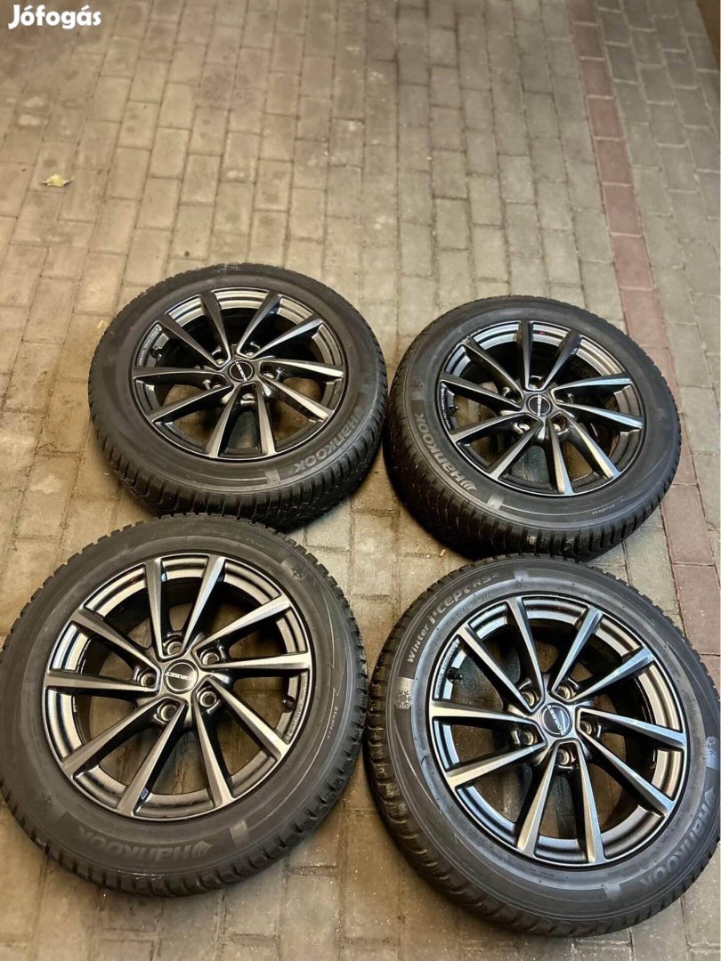 5x112 Borbet 16"Skoda,VW,AUDI,SEAT,Mercedes téli Hankook R16